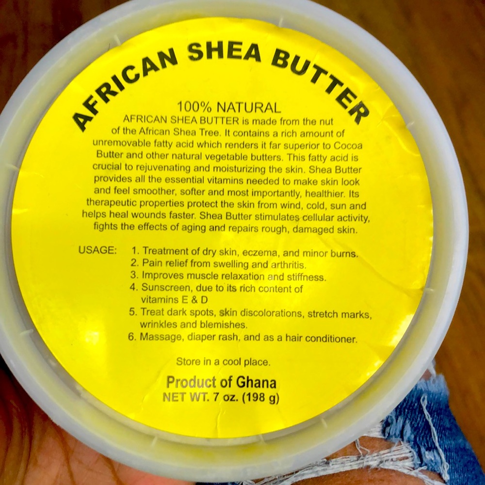 African 100% natural Shea butter For men and woman